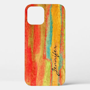 Farbenfrohe, moderne Holzkörnerkleidung #6 Case-Mate iPhone Hülle