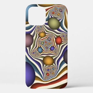 Farbenfrohe moderne Kunst des Abstrakten Fraktals Case-Mate iPhone Hülle