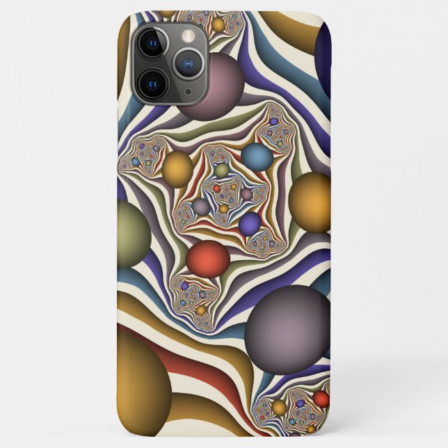 Farbenfrohe moderne Kunst des Abstrakten Fraktals Case-Mate iPhone Hülle (Rückseite)
