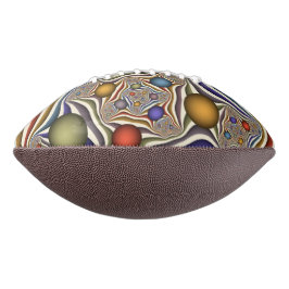 Farbenfrohe moderne Kunst des Abstrakten Fraktals Football