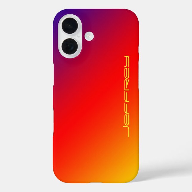 Farbenfrohe moderne, lebendige Regenbogen, Persona Case-Mate iPhone Hülle (Rückseite)