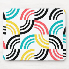 Farbenfrohe, moderne, lustige, fröhliche geometris mousepad
