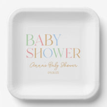 Farbenfrohe moderne Minimal Minimalistische Babydu