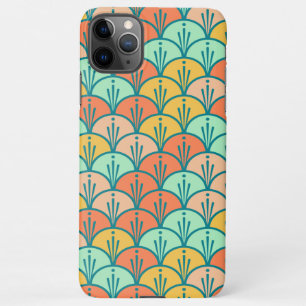 Farbenfrohe moderne moderne geometrische Fischskal iPhone 11Pro Max Hülle