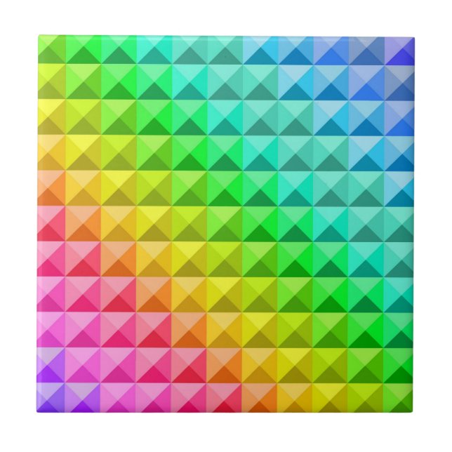 Farbenfrohe, moderne Mosaikfliesen Fliese (Vorderseite)