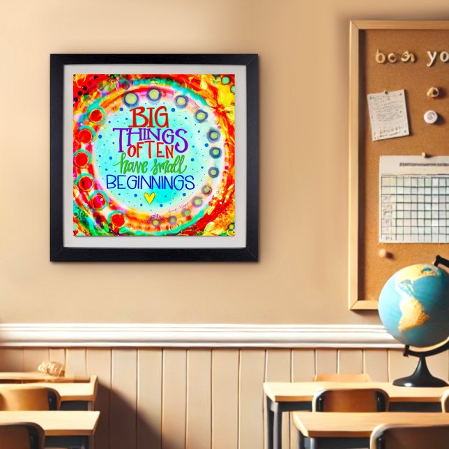 Farbenfrohe, moderne Motivierend Zitate Poster (Von Creator hochgeladen)