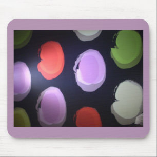Farbenfrohe moderne Muster Polka Dot Art Printing Mousepad