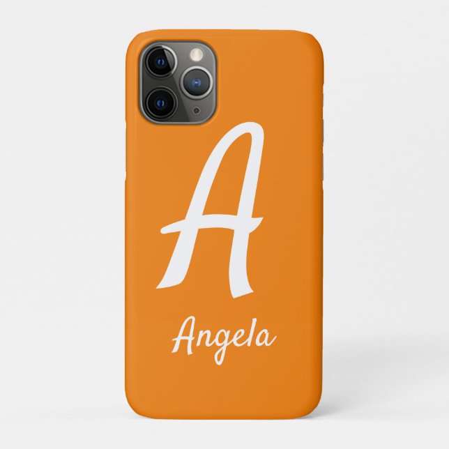 Farbenfrohe moderne Personalisierung des Anfangsna Case-Mate iPhone Hülle (Rückseite)