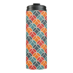 Farbenfrohe moderne Stilelemente aus dem Mittelalt Thermosbecher