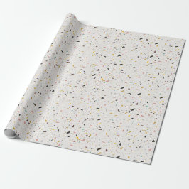 Farbenfrohe moderne Terrazzo Textur Muster Geschenkpapier