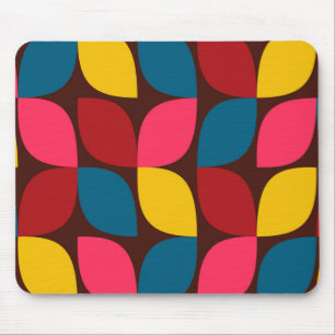 Farbenfrohe, moderne, trendige, urbane Blume Mousepad
