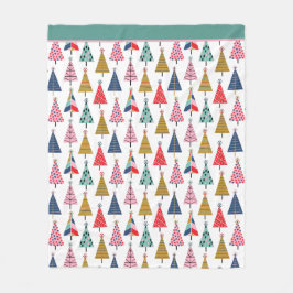 Farbenfrohe moderne Urlaubsmuster Fleecedecke