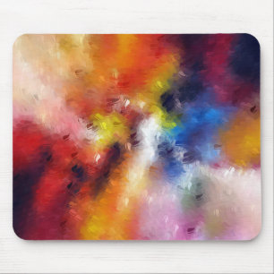 Farbenfrohe moderne Vorlage Abstraktes Kunstwerk Mousepad