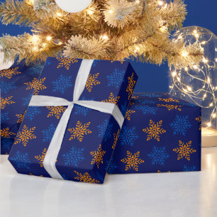 Farbenfrohe Monogram Classic Liebe Weihnachten Geschenkpapier