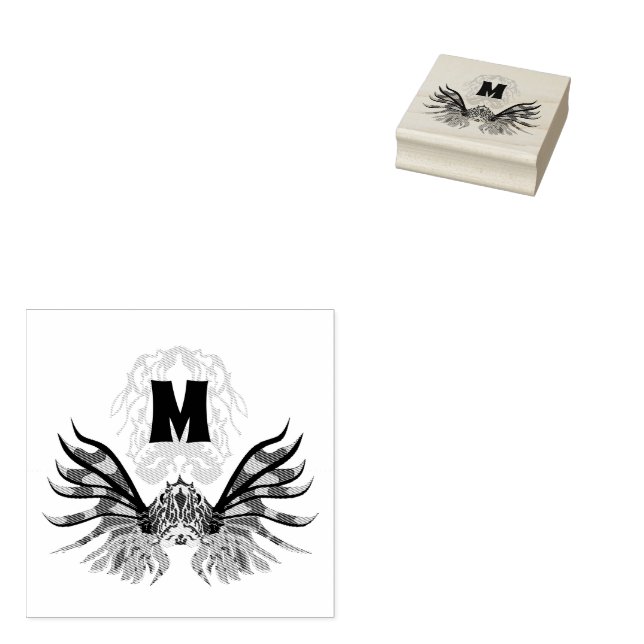 Farbenfrohe Monographie Gummistempel (Stempel)