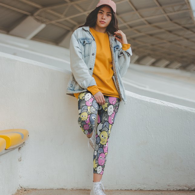 Farbenfrohe Monster Leggings (Von Creator hochgeladen)