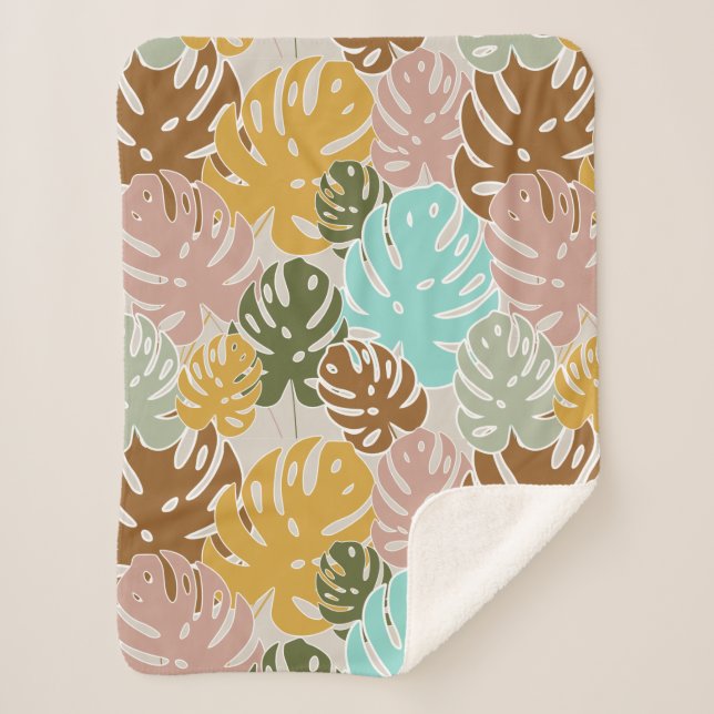 Farbenfrohe Monsterie-Urwald Sherpadecke (Vorderseite)