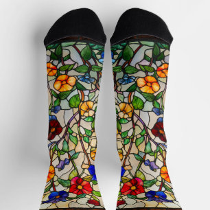 Farbenfrohe Morgengläser Socken