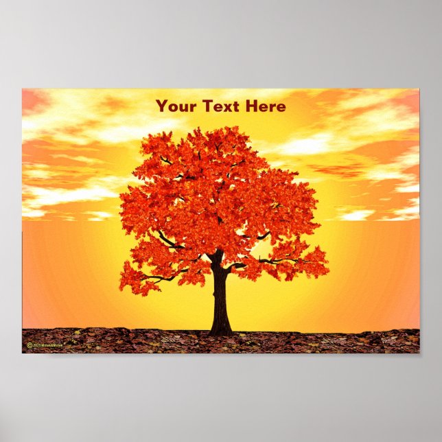 farbenfrohe Morgenoak Poster (Vorne)