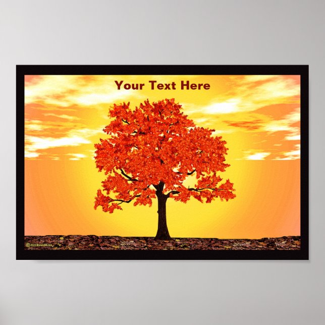 farbenfrohe Morgenoak Poster (Vorne)