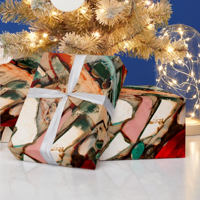 farbenfrohe Mosaik Geschenkpapier (Feiertage)