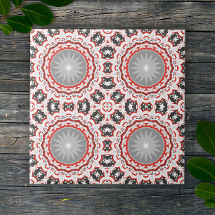 Farbenfrohe Mosaik Kaleidoskop Boho Chic Muster Fliese
