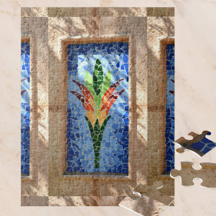 Farbenfrohe Mosaikfliese Puzzle