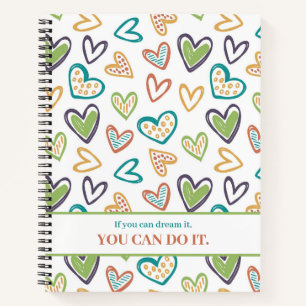 Farbenfrohe Motivation Journal - Glaube einfach. Notizbuch