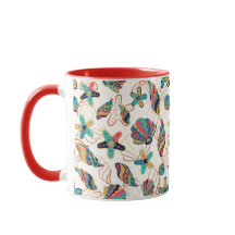 Farbenfrohe Muscheln - nahtloses Muster