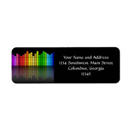 Farbenfrohe Musikauszeichnung mit Rücksicht auf di