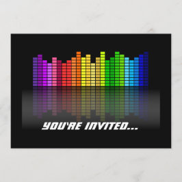 Farbenfrohe Musikauszeichnung mit Rücksicht auf di Einladung