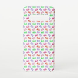 Farbenfrohe Muster Cookies Macarons Dessert Samsung Galaxy Hülle