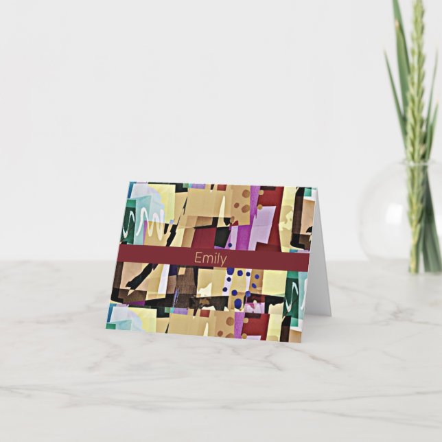 Farbenfrohe Muster der modernen Abstrakten Kunst (Vorderseite)