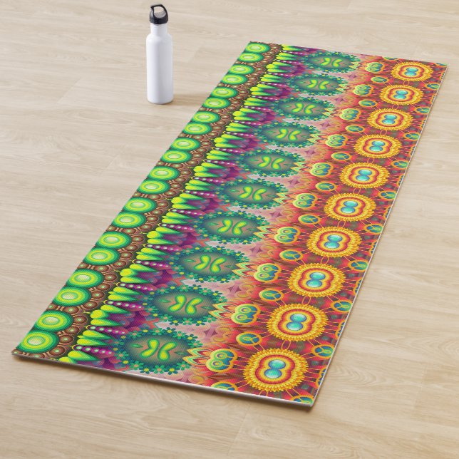 Farbenfrohe Muster Design Yoga Mat Yogamatte (Beispiel)