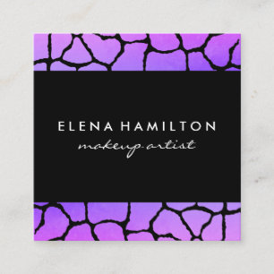 Farbenfrohe Muster Quadratische Visitenkarte