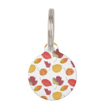 Farbenfrohe Muster von Herbstlauben und Tierinform