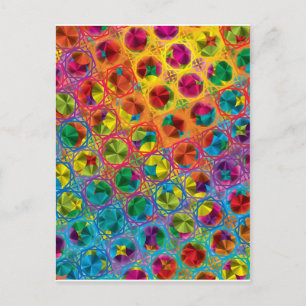 Farbenfrohe Mustererstellung "Sinbads Schatz" Postkarte