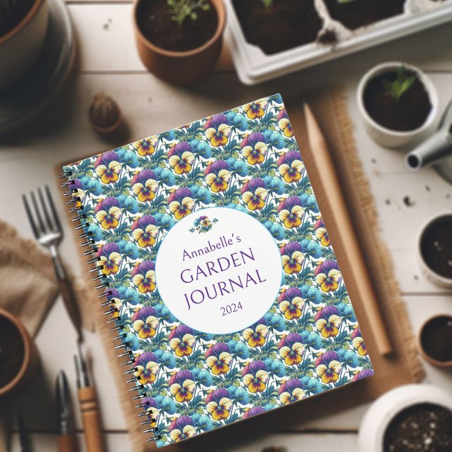 Farbenfrohe Mustergärtner Skettelzeitung Notizbuch (Von Creator hochgeladen)