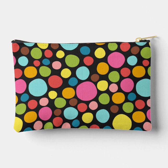 Farbenfrohe Musterinspiration Cute   Zubehörtasche (Rückseite)