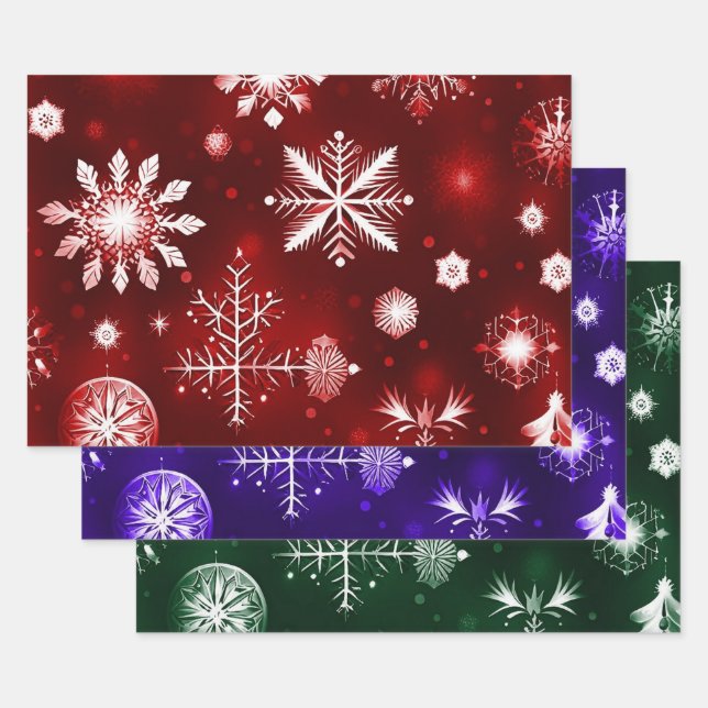 Farbenfrohe Musterkollektion Geschenkpapier Set (Set)