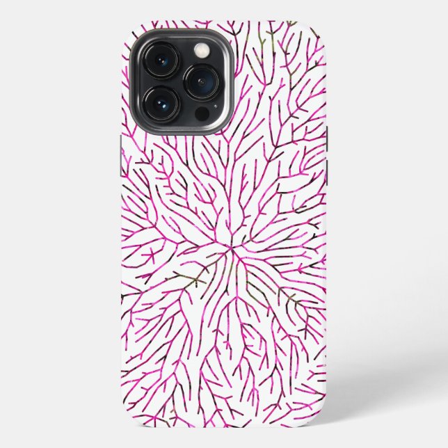 Farbenfrohe Musterkunst iPhone Hülle (Rückseite)