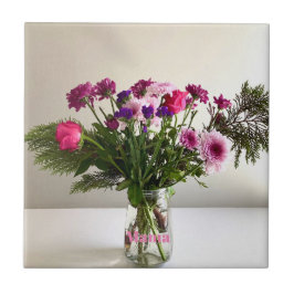 Farbenfrohe Mutter Tag Mama Bouquet+ Custom Option Fliese