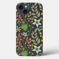 Farbenfrohe, nahtlose Blume mit Blumenmuster und v