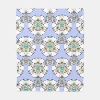 Farbenfrohe, nahtlose Mosaikstreifen Fleecedecke