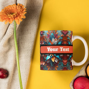 Farbenfrohe, nahtlose Muster Stoffe Coffee Tasse