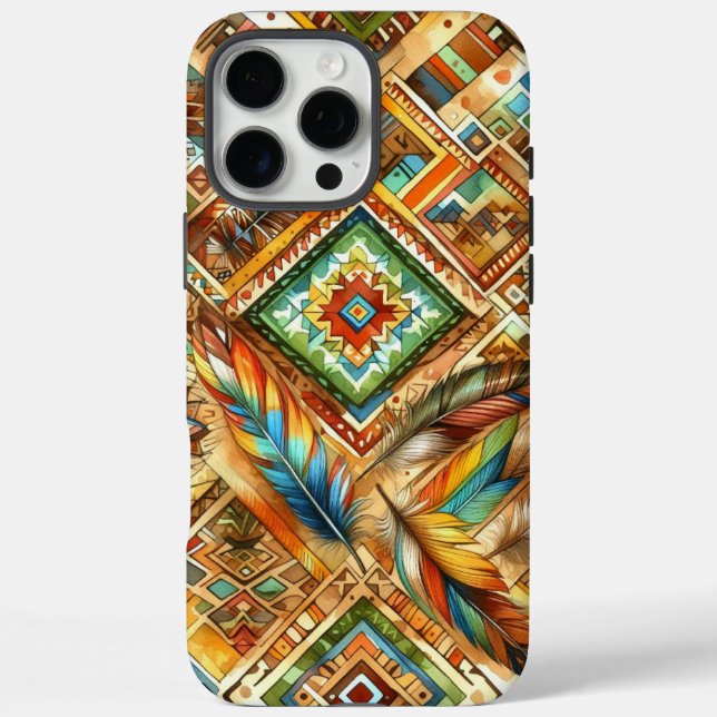 Farbenfrohe Native American Print iPhone-Hülle Case-Mate iPhone Hülle (Rückseite)