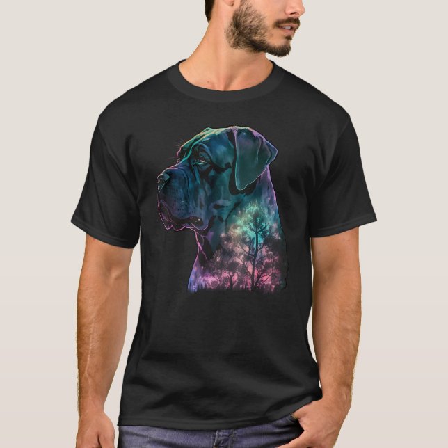 Farbenfrohe Natur Cane Corso Reflection_1 T-Shirt (Vorderseite)