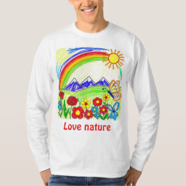 Farbenfrohe Natur Zeichnend für Naturliebhaber T-Shirt