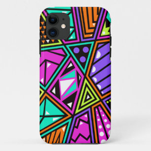 farbenfrohe neon-abstracte Handyhülle Case-Mate iPhone Hülle