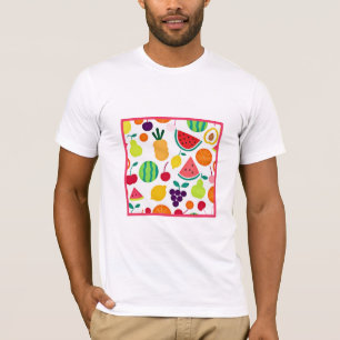 Farbenfrohe Neon Fruit Fiesta T-Shirt